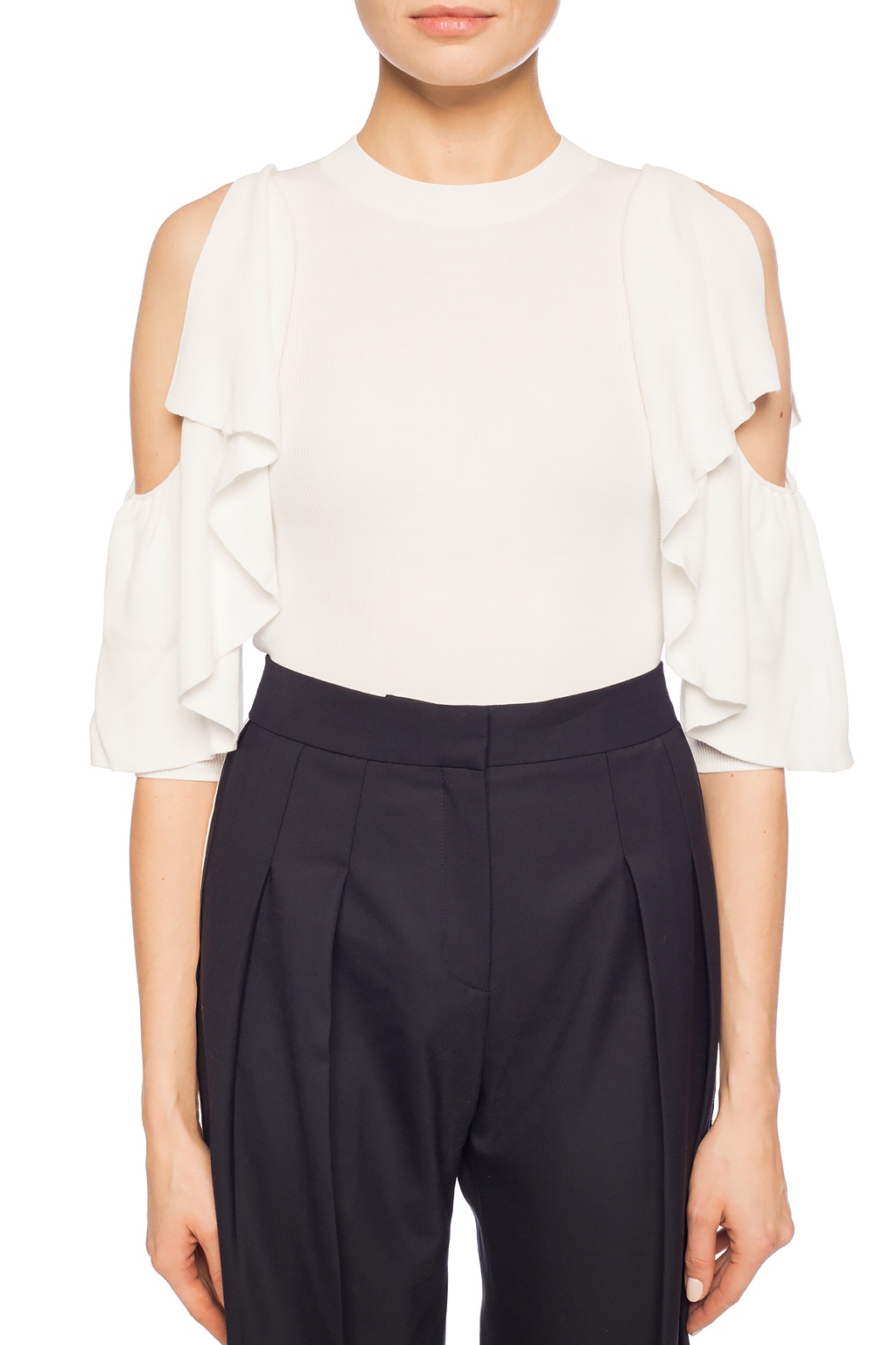 See by chloe deals ruffle sweater